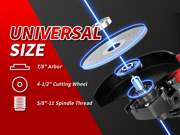 Cordless Angle Grinder Electric Grinder Tool Kit for Cutting, Grinding