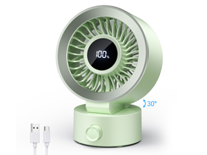 Desk Fan small quiet green