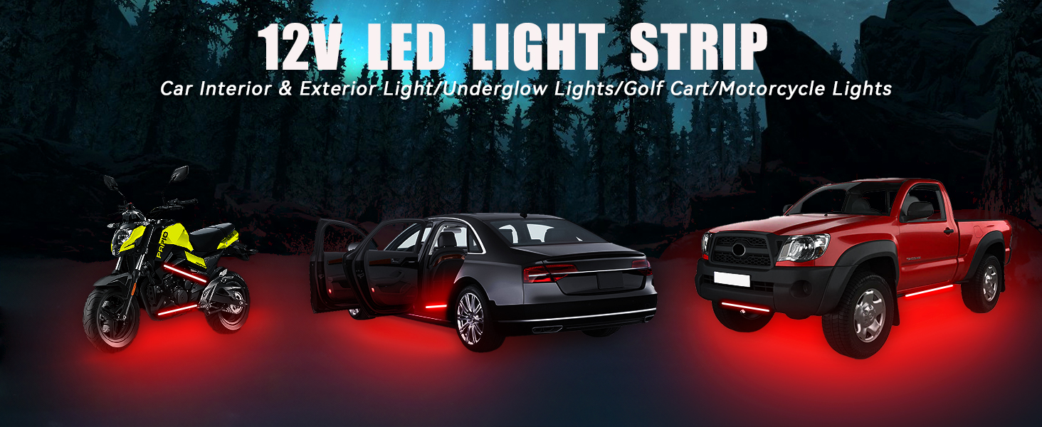 12v led light stirp keiurot car led strip lights