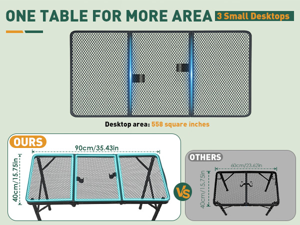 folding camping table