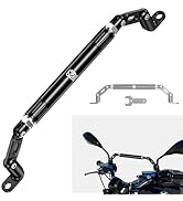 BRCOVAN Motorcycle Cross Bar Fit M10 & M8 Rear-View Mirror Screw, Aluminum Alloy Motorcycle Handl...