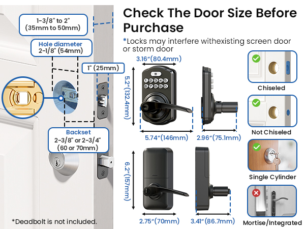 front door keypad lock