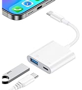 USB C to USB Camera Adapter with Charging Port for Samsung Galaxy A17 A16 5G A15 A54 A35 A56 S25 ...