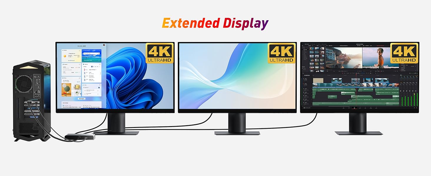 MST hub for multiple monitors