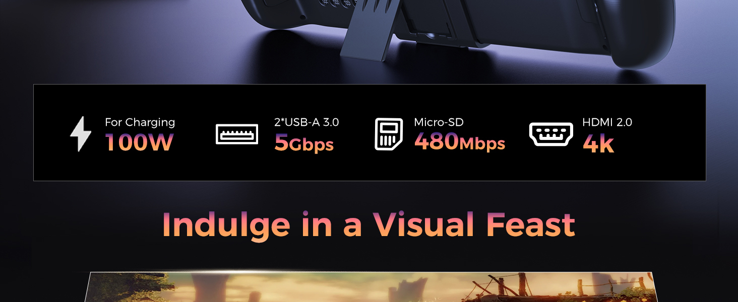 5 in 1 steam deck docking station