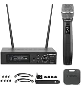 Phenyx Pro True Diversity Wireless Microphone System w/ 1000 Tunable Channels, Single Cordless Mi...