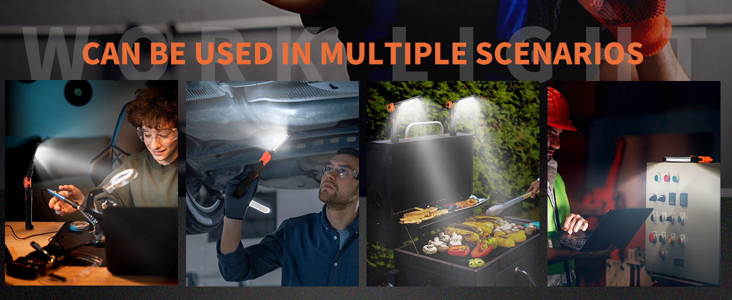 portable folding work light