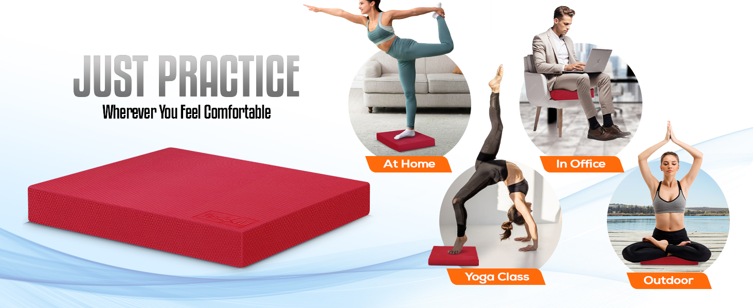 foam block, pt balance foam, foam balance cushion, foam for balance, yes4all foam, foam exercise