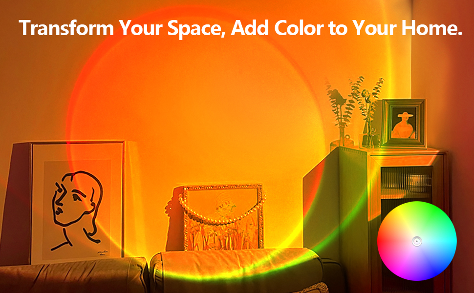 sunset lamp projector