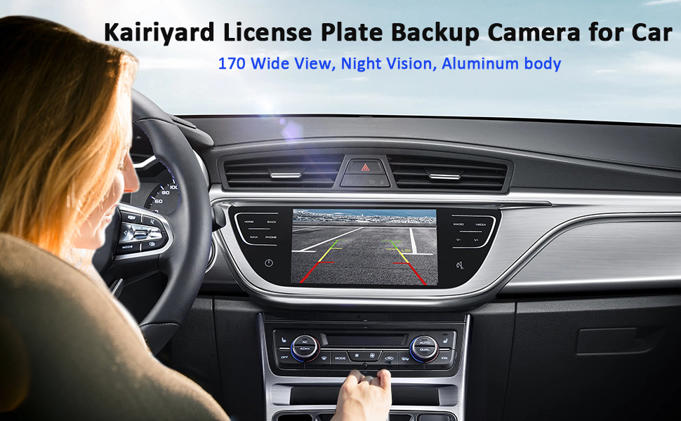 license plate backup camera