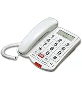 Landline Phone Large Button Phone with Display for Hands-Free. The Volume of The Handle can be Ad...