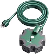 DEWENWILS Industrial Power Strip, Multifaceted Head Heavy Duty Extension Cord, ETLus List, 15FT S...