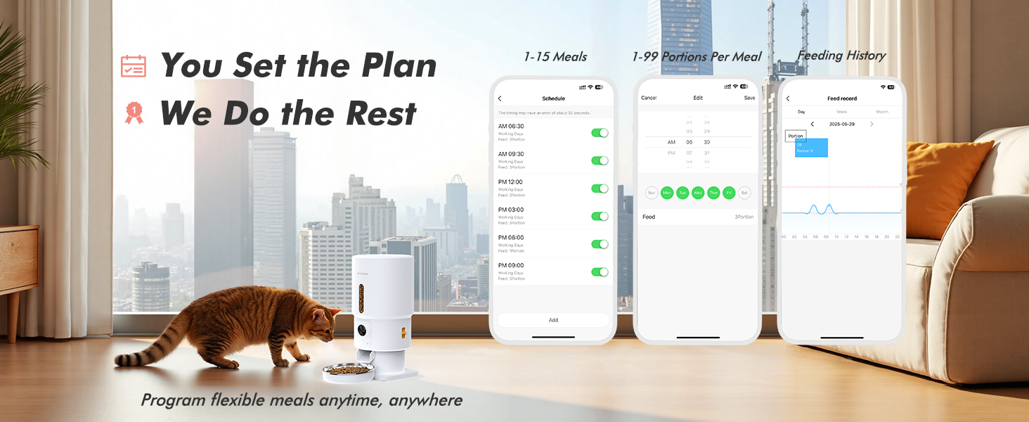 automatic cat feeder cat food dispenser automatic dog feeder cat automatic feeder pet feeder