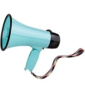 MyMealivos 20w Megaphone Speaker Portable Voice Changer Bullhorn with 6 Different Sound Effects &...