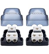 RECOIL DB12P 2 Way Power Distribution Block, 1 X 0/2/4 Gauge in / 2 X 4/8 Gauge Out Power Distrib...