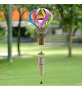 YNGFIL Solar Wind Spinner Large Wind Chimes Spiral Wind Spinner LED Light Solar Powered Waterproo...