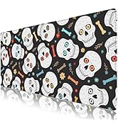 Lauspuck Skull Gaming Mouse Pad, XXL Large Extended Keyboard Mouse Mat Big Computer Desk Pad with...