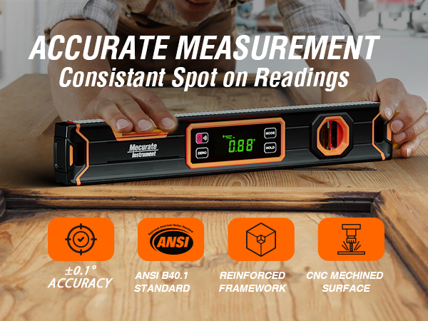 digital level with slope percentage