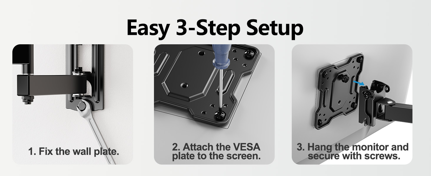 wall mount monitor arm