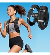 Weighted Vest with Two Adjustment Straps for Men Women, 8lbs/12lbs/16lbs/20lbs Weight Vest with R...