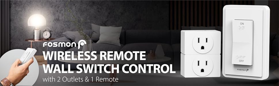 fosmon switch light two wireless 