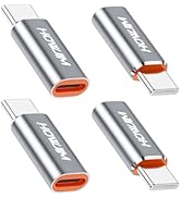 Light-ning to USB C Adapter 4Pack,HOWJIM PD27W/66W/QC100W Fast Charging 480Mbps Data Transfer,Typ...
