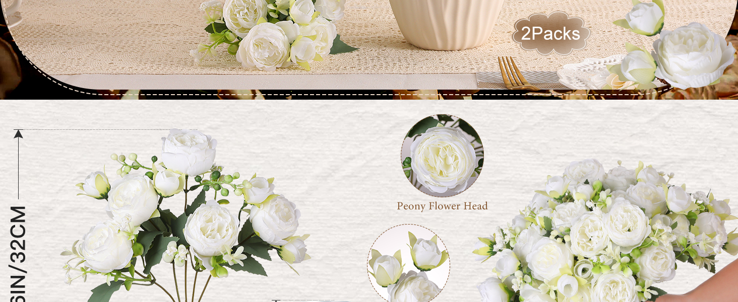 peonies artificial flowers