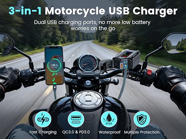 Motorcycle USB Charger
