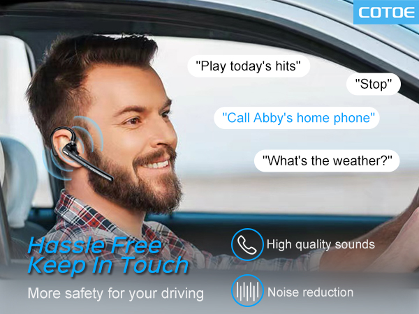 cotoe wireless work headset with mic