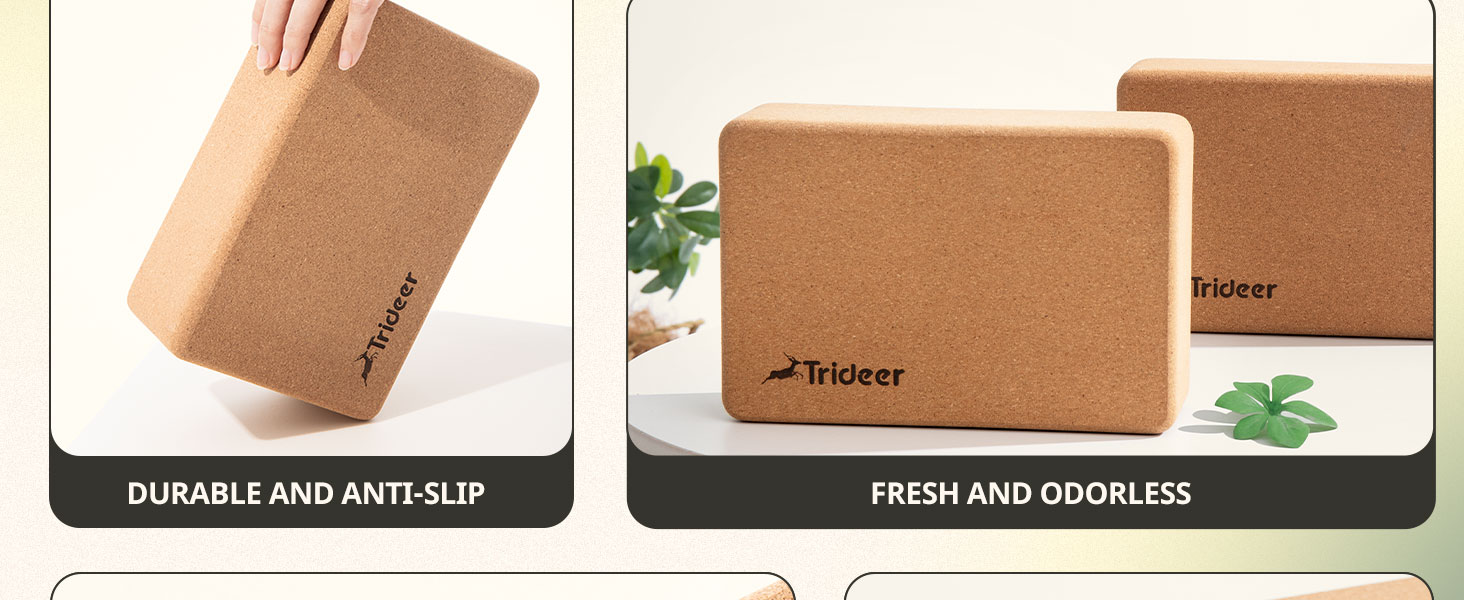 cork yoga blocks 2 pack