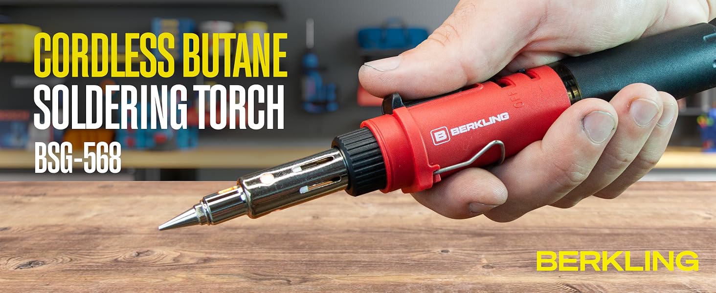 berkling 3-in-1 butane soldering iron kit torch heat gun