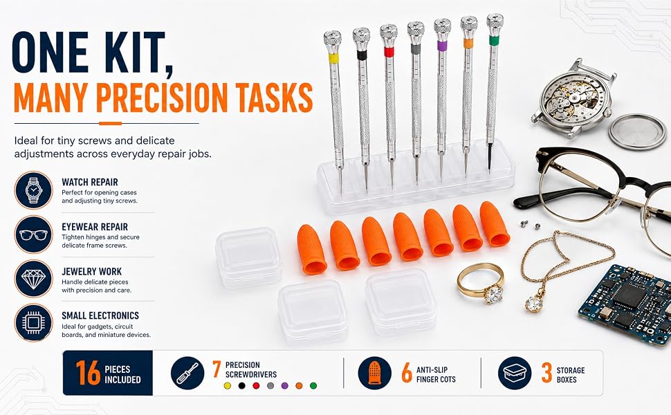 Clock screwdriver set