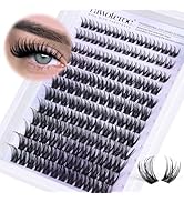 Pawotence Lashes Clusters Wispy Cluster Eyelash Extensions 144pcs Individual Lashes Wet Look 10-1...