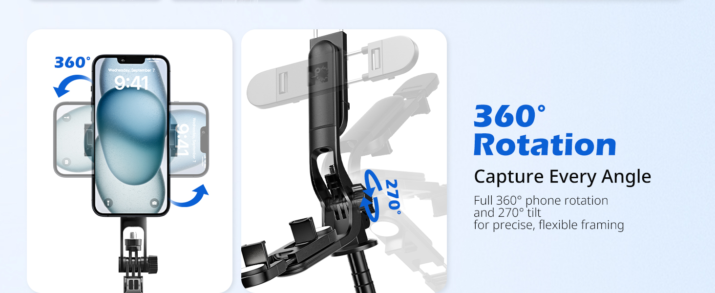 Portable selfie stick