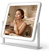 orelease Vanity Mirror with Lights, 14"×12" Makeup Mirror with Lights, LED Makeup Mirror, Smart T...