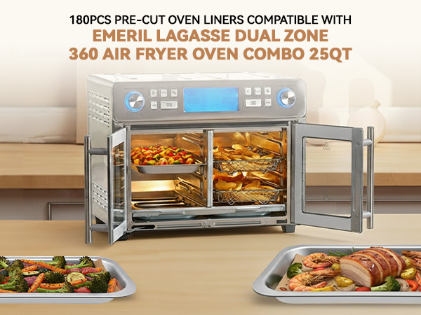 Emeril Lagasse Dual Zone 360 Air Fryer Oven Combo with French Door