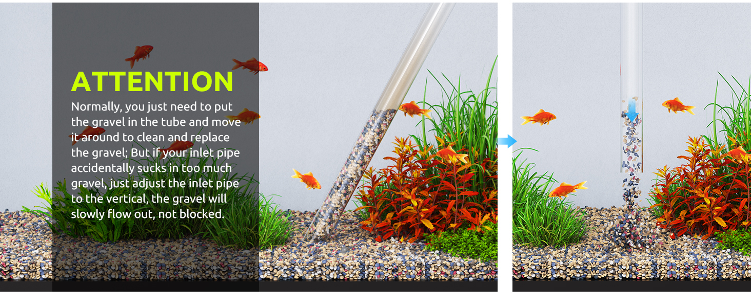fish tank vacuum gravel cleaner