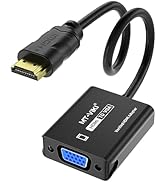 MT-VIKI HDMI to VGA Adapter, Gold-Plated HDMI Converter Male to Female, Compatible for Computer, ...