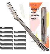 LePinko Stainless Steel Facial Razor, dermaplane razor for Women and Men