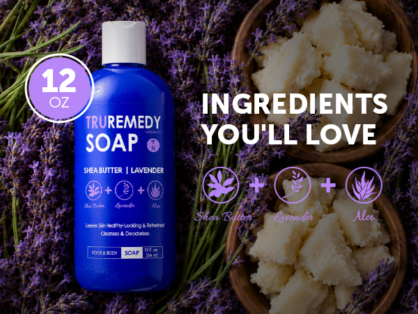Truremedy Body Wash Shea Butter Lavender