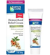 Earth’s Care Hemorrhoid Cream - Treatment for Hemorrhoid Relief 1 OZ. (28 g.)