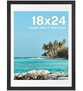 HOUSE DAY Poster Frames 18 x 24 MDF Wood and Polished Plexiglass 18x24 Frame for Horizontal or Ve...