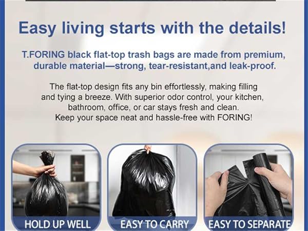 small trash bags 4 gallon garbage bags for bathroom 15 liter can liners unscented 