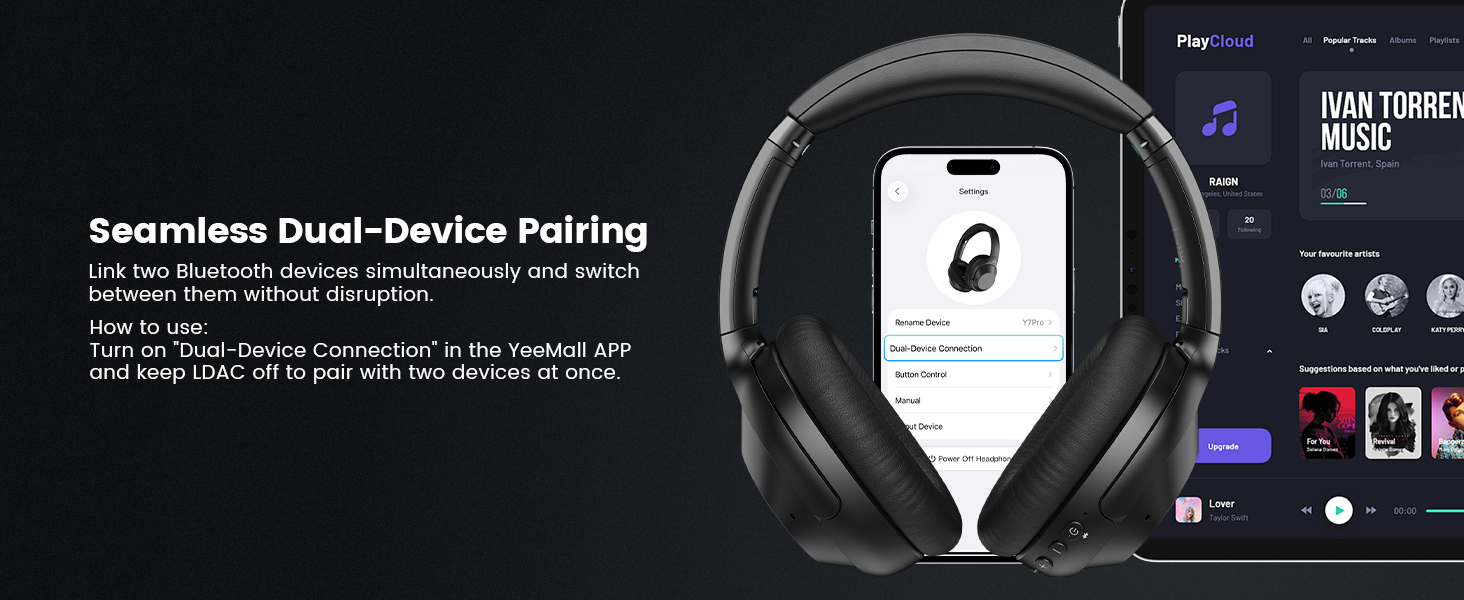 two headphones paring