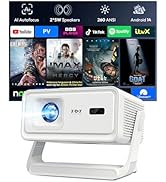 Smart Projector Auto Focus Portable Projector with WiFi 6 and Bluetooth XGODY Gimbal A1, 6D Auto ...