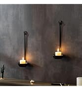Aimto Wall Sconce Candle Holder Metal Hanging Wall Decorations for Home,Living Room, Bathroom, Di...