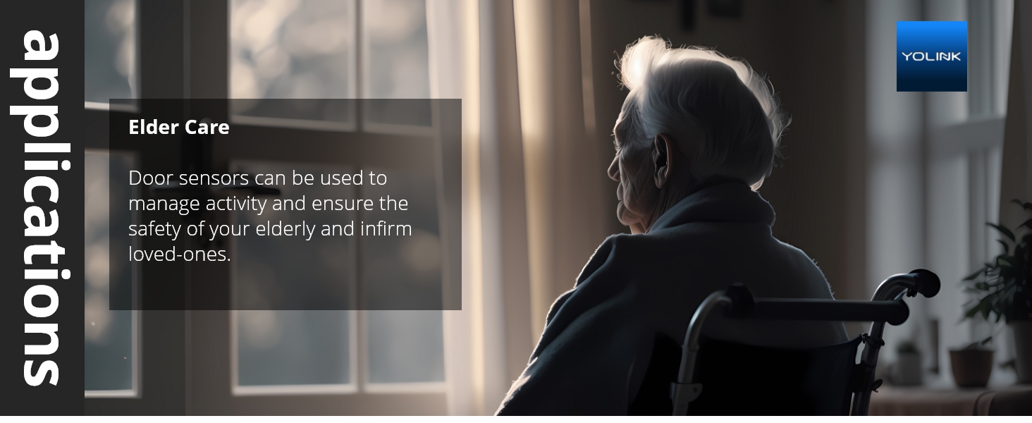 Elder care application image for YoLink Door Sensor