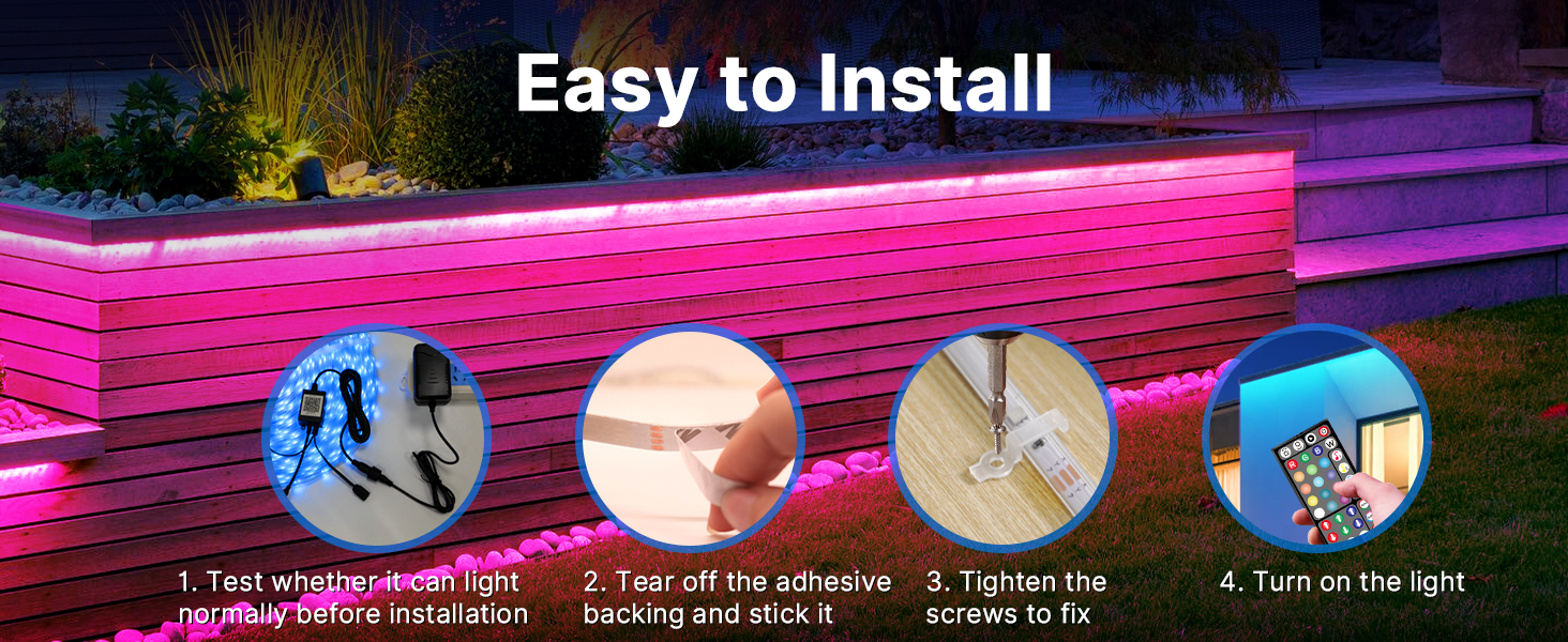 led lights outdoor waterproof