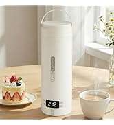 Rzlinn Travel Tea Kettle(110V), Portable Electric Kettle, 316 Stainless Steel Premium Liner, 4-sp...