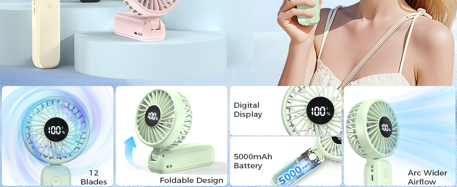 portable handheld fan handheld fan for travel
